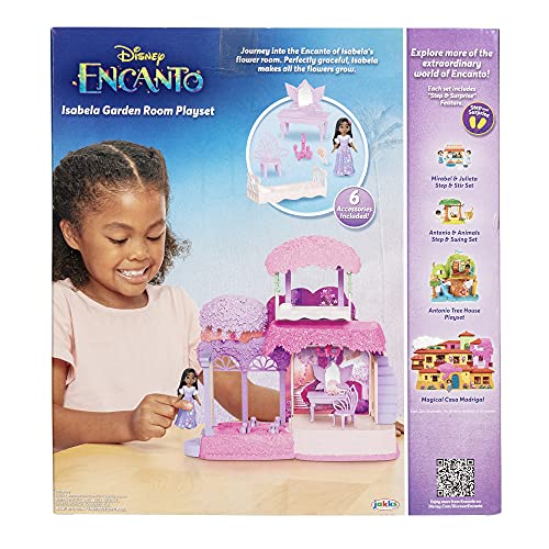 Disney Encanto Isabela's Garden Room Playset Includes Isabela Doll Figure - Flowers Bloom with Every Step!