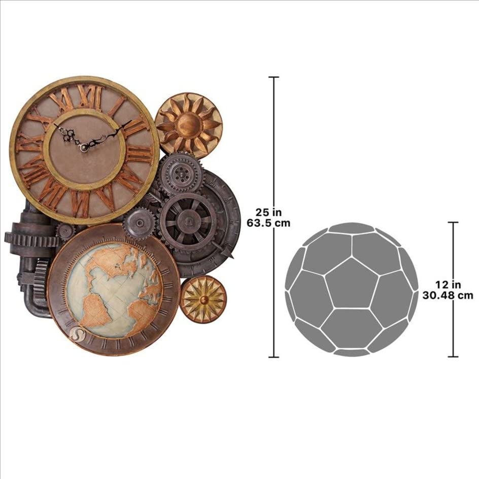 Design Toscano Gears of Time Clock: Large