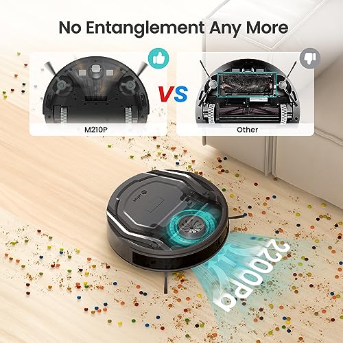 Lefant Robot Vacuum Cleaner with 2200Pa Powerful Suction,120 Mins,Tangle-Free,WiFi/Alexa/APP/Bluetooth,Schedule Cleaning,Slim Self-Charging Robotic Vacuum Cleaner for Home,Pet Hair,Hard Floors