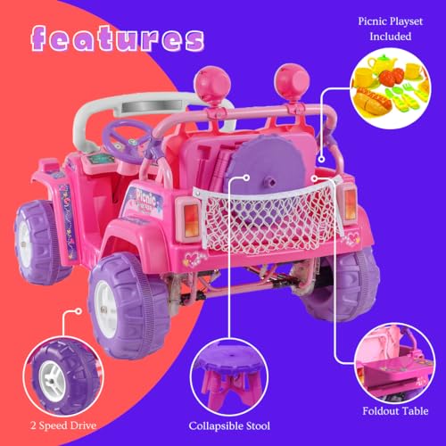 Kid Motorz Picnic de 4x4 Two Seater (12V)