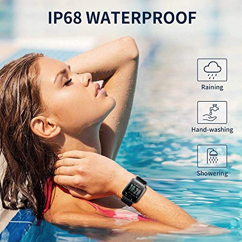 Smart Watch, Fitness Tracker with Heart Rate Monitor, Activity Tracker with 1.3 Inch Touch Screen,Waterproof,Sleep Monitor,Activity Tracker Pedomet B