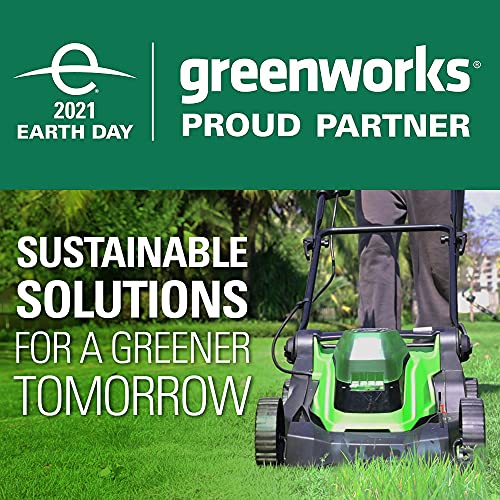 Greenworks 48V 17" Brushless Cordless Lawn Mower + 24V Brushless Drill / Driver, (2) 4.0Ah USB Batteries (USB Hub) and Dual Port Rapid Charger Included (2 x 24V)