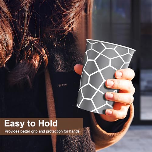 Huifany Paper Cups 12 oz 240 Count, Disposable Coffee Cups, Hot/Cold Beverage Drinking Cups for Water, Coffee, Tea, Juice