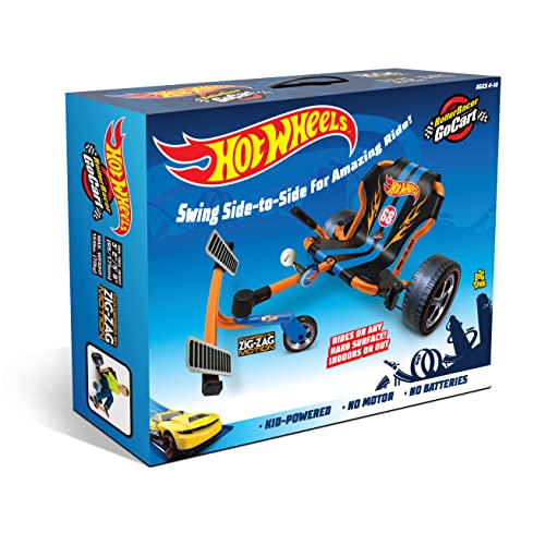 Hot Wheels Roller Racer Go Kart, Kid Powered! No Motor! No Batteries!, Rides on Any Hard Surface Indoors or Outdoors
