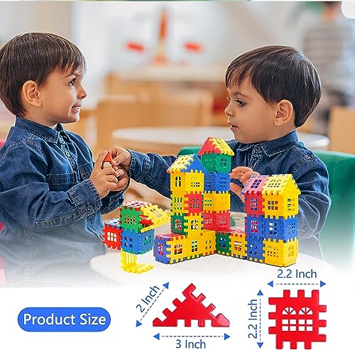 Interlocking Building Blocks Toys for Kids - Toddlers Building Blocks Educational Toys Set 70 PCS
