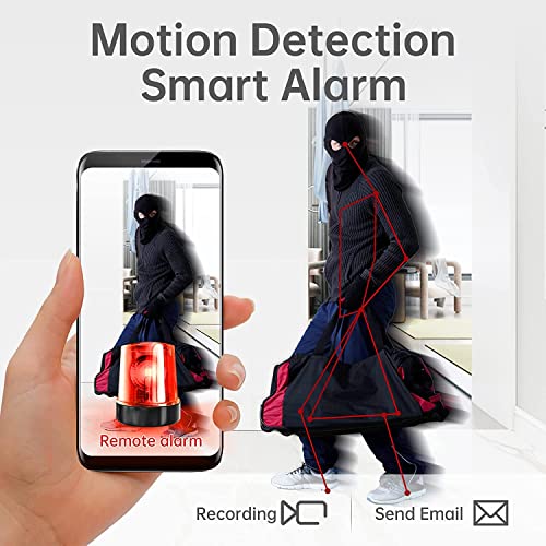 Augele Mini Camera WiFi Wireless Nanny Cam, 1080p HD Home Security Camera,Night Vision Indoor/Outdoor Small Dog Pet Camera for Mobile Phone Applications in Real Time