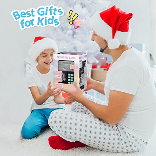 MAGIBX Piggy Bank Toys for 6 7 8 9 10 11 Year Old Boy Easter Gifts, ATM Piggy Bank for Real Money for Boys Toys Age 6-8-10-12, Money Saving Box for Adults Christmas Birthday Gifts for Kids 5-7