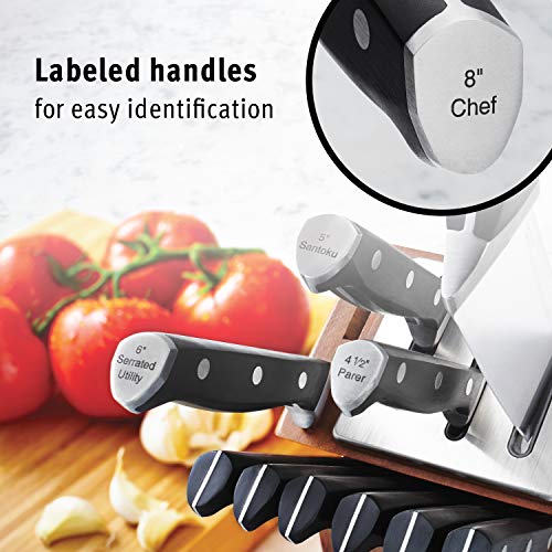 Calphalon Classic Kitchen Knife Set with Self-Sharpening Block, 12-Piece High Carbon Knives