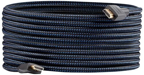 Amazon Basics High-Speed HDMI Cable (18Gbps, 4K/60Hz) - 10 Feet, Nylon-Braided for Television