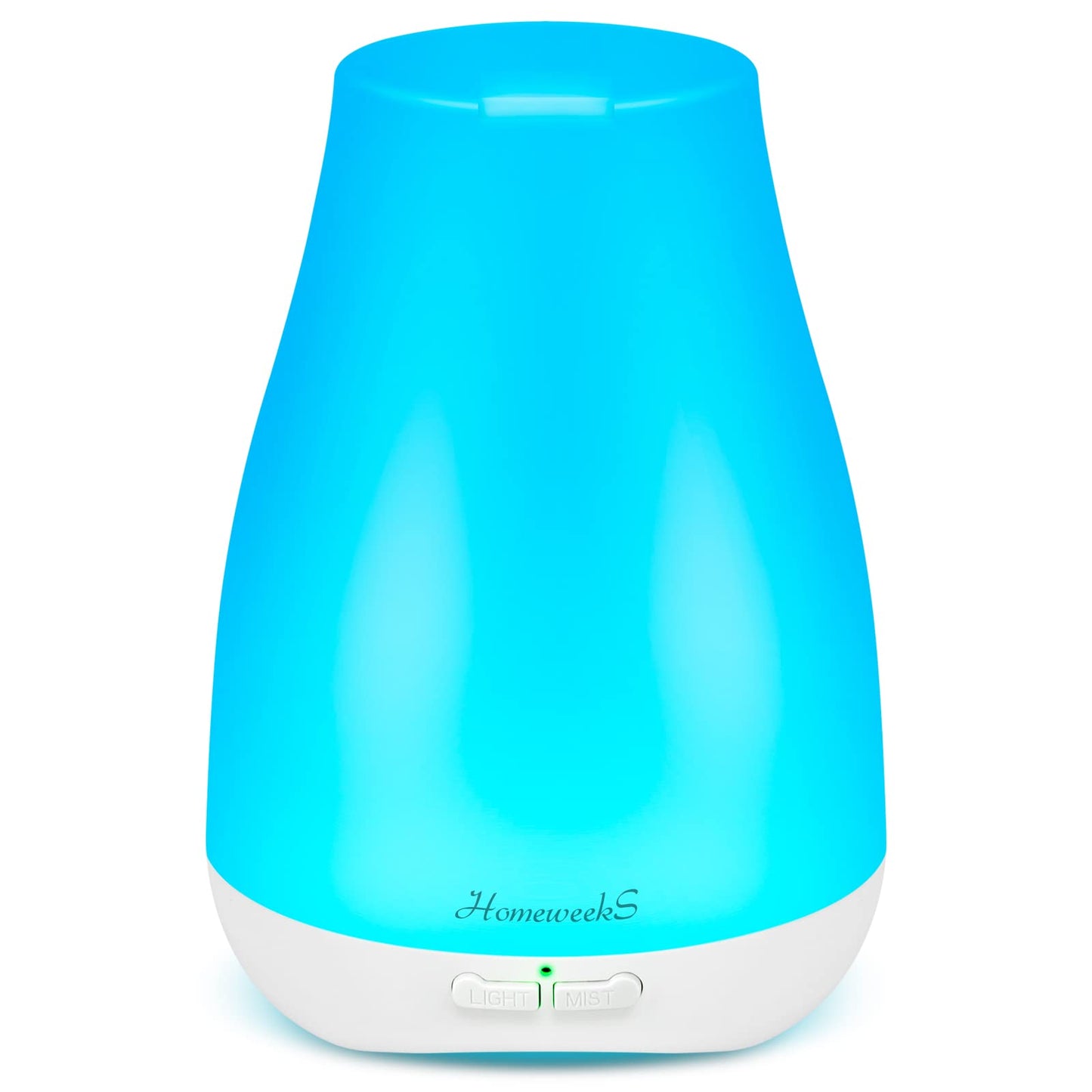 Homeweeks Diffusers, 100ml Colorful Essential Oil Diffuser with Adjustable Mist Mode,Auto Off Aroma Diffuser for Bedroom/Office/Trip (100 ML 1 Pack)