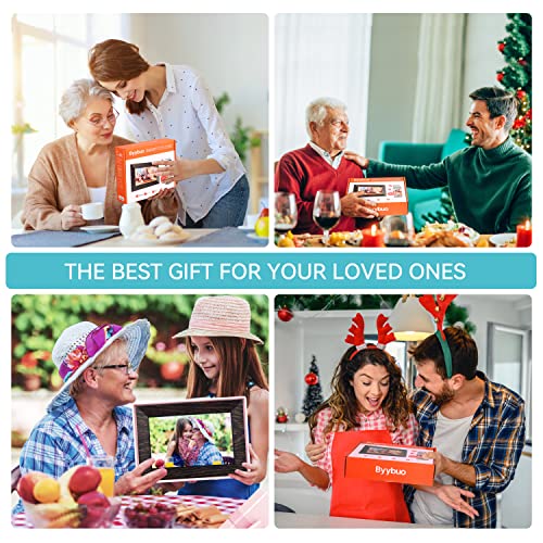 7 Inch Digital Picture Frame WiFi Digital Photo Frame, IPS HD Touch Screen Smart Photo Frame, 16GB Storage, Auto-Rotate, Easy Setup, Share Photos/Videos via Frameo App from Anywhere