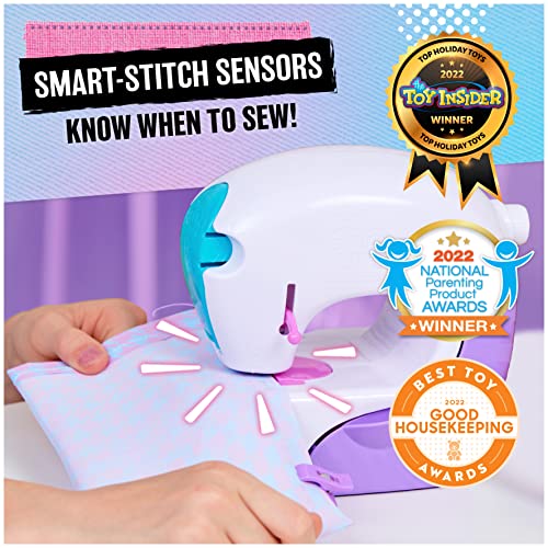Cool Maker, Stitch ‘N Style Fashion Studio, Pre-Threaded Sewing Machine Toy, Fabric & Water Transfer Prints, Arts & Crafts for Kids