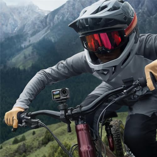 DJI Osmo Action 4 Standard Combo - 4K/120fps Waterproof Action Camera with a 1/1.3-Inch Sensor, Stunning Low-Light Imaging, 10-bit & D-Log M Color Performance, Long-Lasting 160 Mins, Outdoor Camera