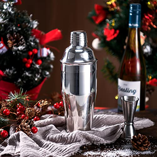 LUCKYGOOBO Cocktail Shaker,24 oz Martini Shaker,Drink Shaker Built-in Strainer,Professional Stainless Steel Margarita Mixer,Bartender Kit Gifts.