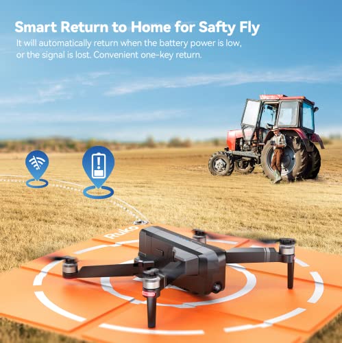 Ruko F11PRO Drones with Camera for Adults 4K UHD Camera 60 Mins Flight Time with GPS Auto Return Home Brushless Motor, Black (with Carrying Case)