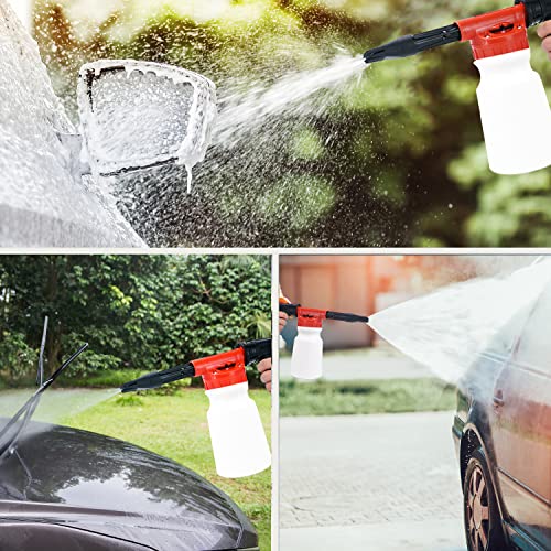 LIANXIN Car Wash Kit with Foam Gun Sprayer Microfiber Sponge and Towels Tire Brush Collapsible Bucket Built for The Perfect Car Wash Cleaning Kit, for Cleaning Car Gardens and Pets