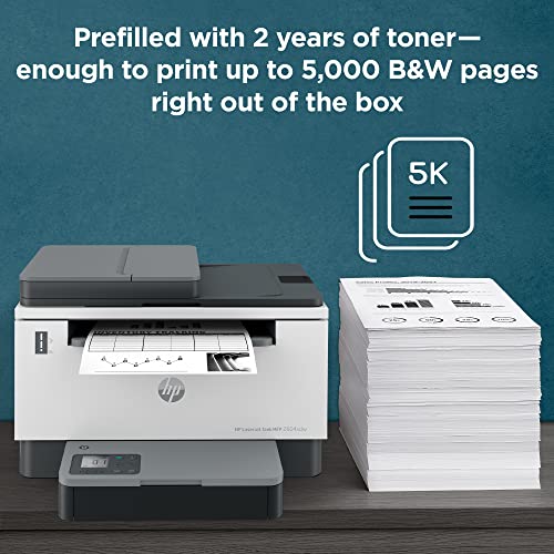 HP LaserJet-Tank MFP 2604sdw Wireless Black & White Printer Prefilled With Up to 2 Years of Original HP-Toner (381V1A)
