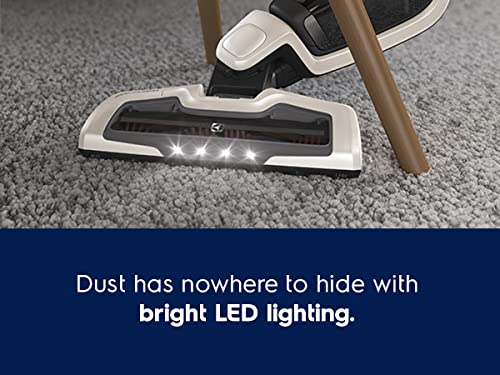 Electrolux Ergorapido Stick Cleaner Lightweight Cordless Vacuum with LED Nozzle Lights and Turbo Battery Power, for Carpets and Hard Floors, in, Satin White