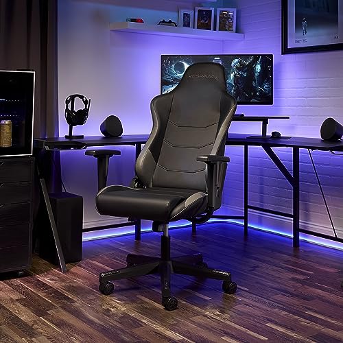 RESPAWN 110 Ergonomic Gaming Chair - Racing Style High Back PC Computer Desk Office Chair - 360 Swivel, Integrated Headrest, 135 Degree Recline with Adjustable Tilt Tension & Angle Lock - 2023 Grey