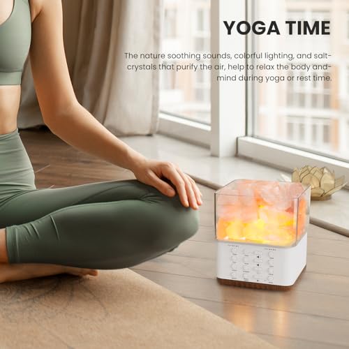 Yormick DIY White Noise Sound Machine for Sleeping, 30 Soothing Natural Sound Night Light, White Noise Sound Machine Baby/Adult Gift, White Noise Sound Machine Office & Yoga Meditation & Bedroom