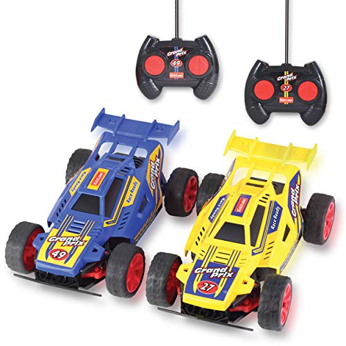Kidzlane Kids Remote Control Cars โ 2 Race Cars Racing Together with All-Direction Drive, 35 ft Range - Remote Control Car Set for Kids, Girls, Boys Boys 4-7, 8-12 Years Old