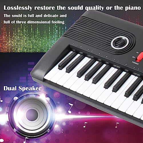 61 keys keyboard piano, Electronic Digital Piano with Built-In Speaker Microphone, Portable Keyboard Gift Teaching for Beginners, electric piano for kids