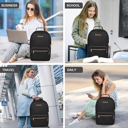 Goloni 15.6 Inch Laptop Backpack School bag for Women Girl Work Bag, Cute Womens Travel Backpack Purse, Waterproof Backpacks Nurse Stylish Travel Bags Casual Daypacks for College, Business