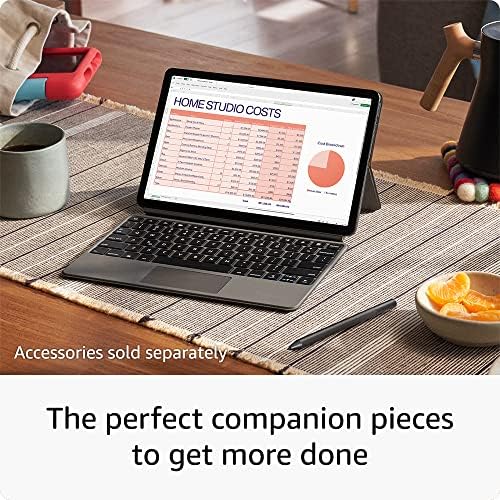 Amazon Fire Max 11 tablet, vivid 11" display, octa-core processor, 4 GB RAM, 14-hour battery life, 64 GB, Gray with All-new Echo Buds (2023 Release), Black