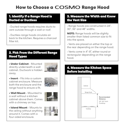 COSMO 668ICS900 36 in. Island Range Hood with 380 CFM, 3 Speeds, Ducted, Permanent Filters, Soft Touch Controls, LED Lights, Curved Glass Hood in Stainless Steel