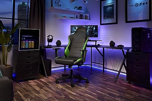 RESPAWN 110 Ergonomic Gaming Chair - Racing Style High Back PC Computer Desk Office Chair - 360 Swivel, Integrated Headrest, 135 Degree Recline with Adjustable Tilt Tension & Angle Lock - 2023 Green
