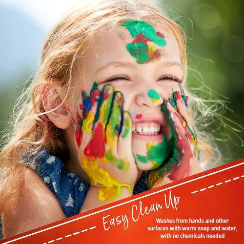 Acrylic Paint Set for Adults and Kids - 60 Pack of 12mL Paints with 3 Art Brushes, Non-Toxic Craft Paint, Halloween Pumpkin Painting Kit - Canvas, Ceramic, Rock Paint - Art Supplies