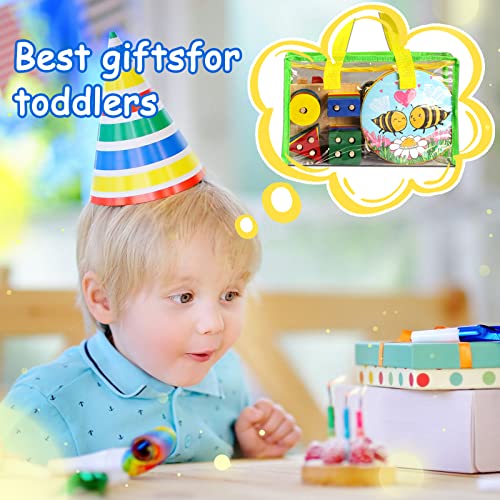 DIFFYBOX Toddler Musical Instruments for Kids,Baby Musical Toys Preschool Educational Wooden Percussion Instruments Toddler Toys with Bag for Boys and Girls