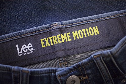 Lee Men's Extreme Motion Slim Straight Jean Black 30W x 30L