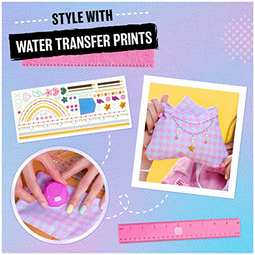 Cool Maker, Stitch ‘N Style Fashion Studio, Pre-Threaded Sewing Machine Toy, Fabric & Water Transfer Prints, Arts & Crafts for Kids