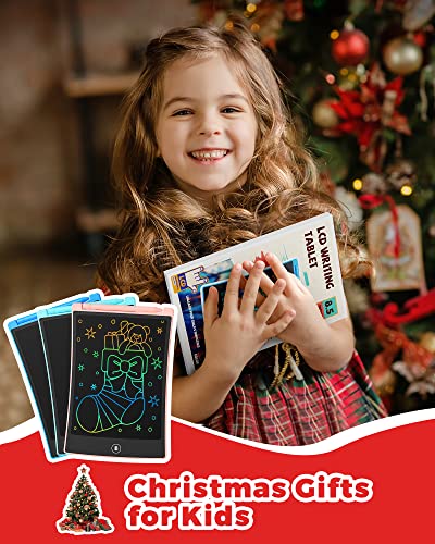 KOKODI LCD Writing Tablet 2 Pack for Kids 8.5inch, Colorful Toddler Drawing Pad Doodle Board, Educational Learning Travel Toys Gifts for Girls Boys Age 3 4 5 6 7 8