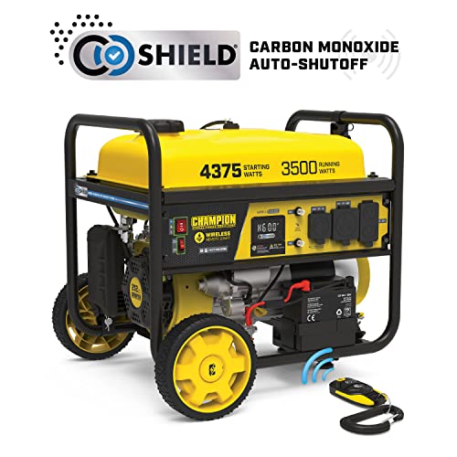 Champion Power Equipment 201181 4375/3500-Watt Remote Start Portable Generator, CO Shield