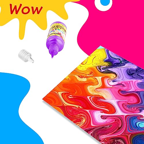 Water Marbling Paint Art Kit for Kids - Arts and Crafts for Girls & Boys,Ideal Gifts for Kids Age 4-8 6-8 8-10 8-12 (12 Colors)