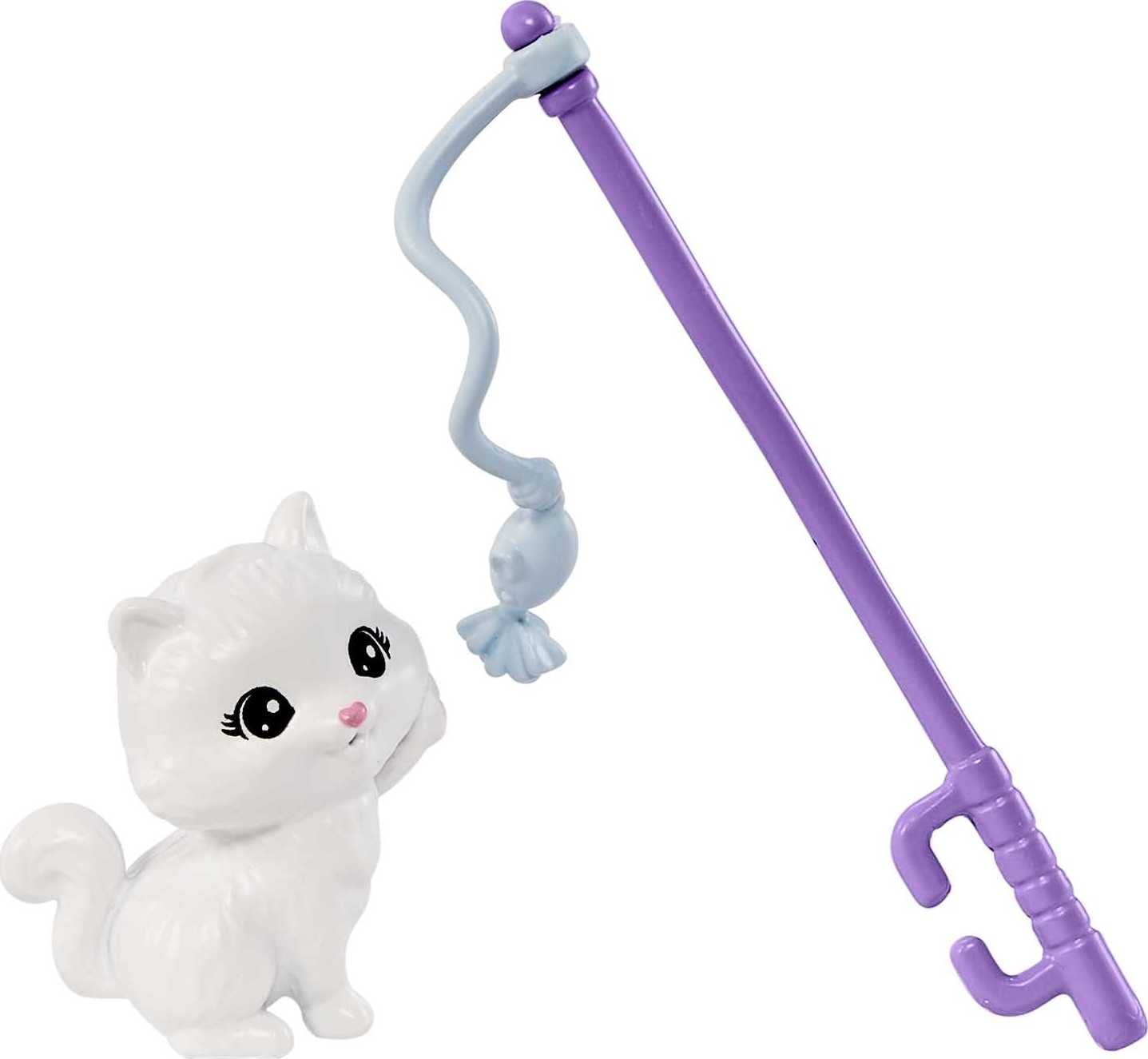 Barbie Kitty Condo Doll and Pets, Cat Tree Playset with 5 Kitten Figures & Accessories, Brunette Fashion Doll