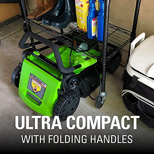 Greenworks 48V 17" Brushless Cordless Lawn Mower + 24V Brushless Drill / Driver, (2) 4.0Ah USB Batteries (USB Hub) and Dual Port Rapid Charger Included (2 x 24V)