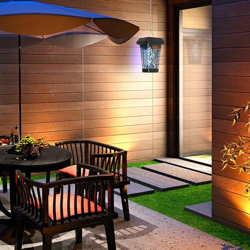 BLACK+DECKER Bug Zapper, Electric UV Insect Catcher & Killer for Flies, Mosquitoes, Gnats & Other Small to Large Flying Pests, 1 Acre Outdoor Coverage for Home, Deck, Garden, Patio, Camping & More