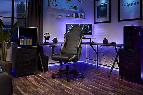 RESPAWN 110 Ergonomic Gaming Chair - Racing Style High Back PC Computer Desk Office Chair - 360 Swivel, Integrated Headrest, 135 Degree Recline with Adjustable Tilt Tension & Angle Lock - 2023 Grey