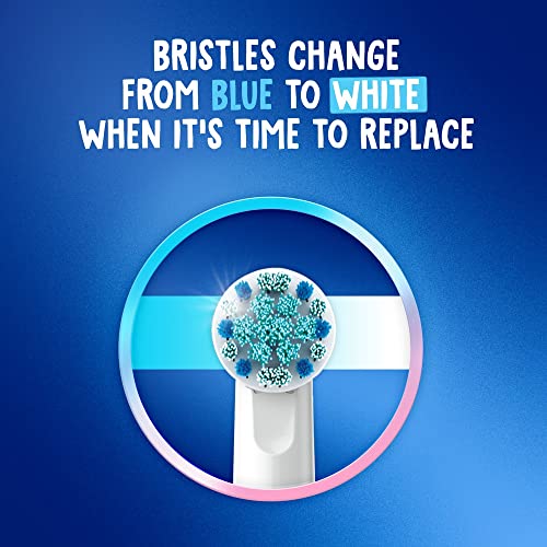 Oral-B Kid's Electric Rechargeable Toothbrush with Charger, Featuring Extra Soft Color Changing Bristles, for Ages 3, White/Blue