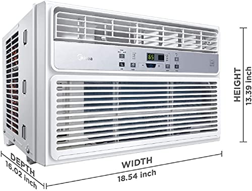 Midea 8,000 BTU EasyCool Window Air Conditioner, Dehumidifier and Fan - Cool, Circulate and Dehumidify up to 350 Sq. Ft., Reusable Filter, Remote Control