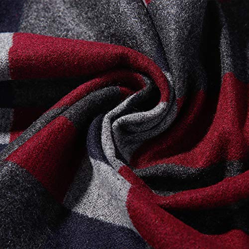 HOYAYO Mens Classic Warm Long Winter Scarf