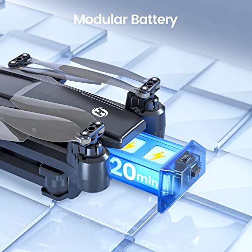 Holy Stone HS440 Foldable FPV Drone with 1080P WiFi Camera for Adult Beginners and Kids; Voice Gesture Control RC Quadcopter with Modular Battery for long flight time, Auto Hover, Carrying Case