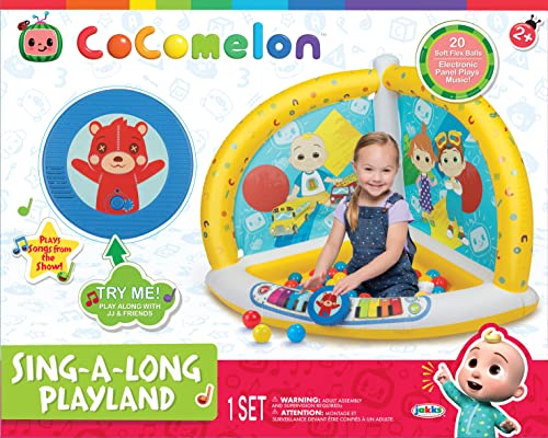 Cocomelon Ball Pit Super Sounds Musical Playland with 20 Soft Flex Balls 3 Different Ways to Play!
