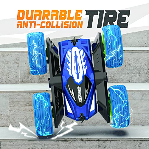 BEZGAR Remote Control Car for Boys 4-7, 2.4GHz Double Side 360° Flips Rotating Stunt Cars Toy for Kids, Birthday Gift for Boys Age 3 4 5 6 7 8 Year Old