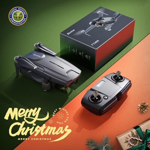 Bwine F7MINI Drones with Camera for Adults 4K 60Mins Flight Time, 5GHz WiFi Transmission, GPS Auto Return, Follow Me, Waypoints, Circle Fly, Beginner Mode, Less Than 250G, Customized Carrying Case, 2 Batteries + 2 Sets of Propellers