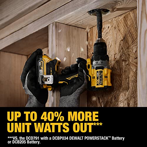 DEWALT 20V MAX* XR® Brushless Cordless 1/2 in. Drill/Driver Kit (DCD800D2), Yellow