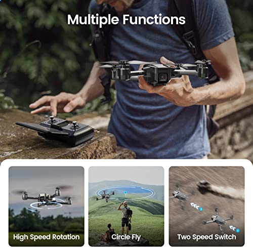Holy Stone HS440 Foldable FPV Drone with 1080P WiFi Camera for Adult Beginners and Kids; Voice Gesture Control RC Quadcopter with Modular Battery for long flight time, Auto Hover, Carrying Case